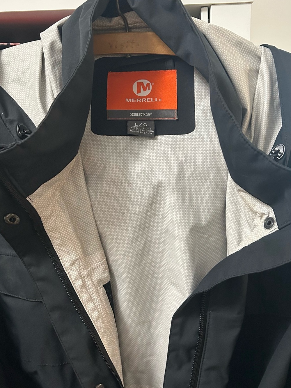 Merrell Black Hooded Utility Jacket - Picture 3 of 5